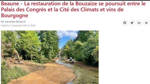 La restauration de la Bouzaise se poursuit