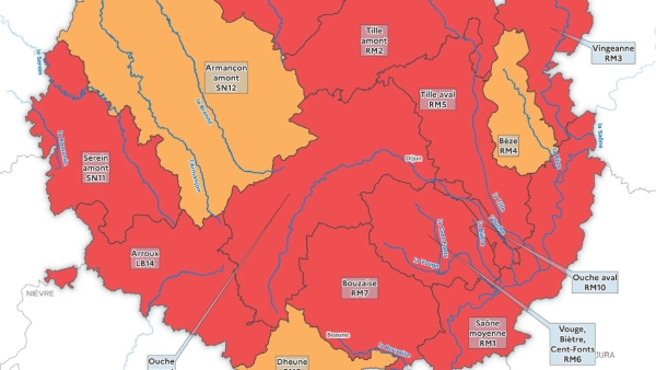 Arrêté sècheresse - Département de la Côte-d'Or