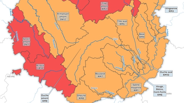 Arrêté sècheresse - Département de la Côte-d'Or