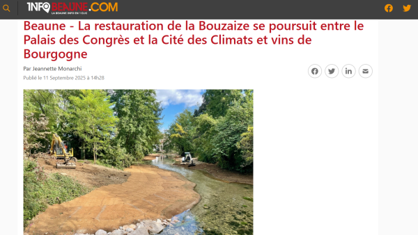 La restauration de la Bouzaise se poursuit