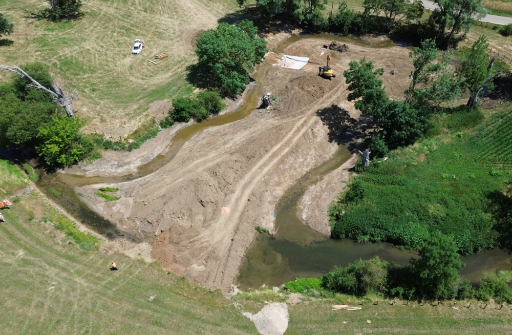 Achèvement de la reconnexion du méandre d'Ebaty