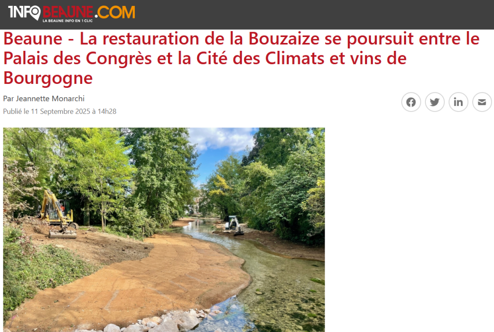 La restauration de la Bouzaise se poursuit
