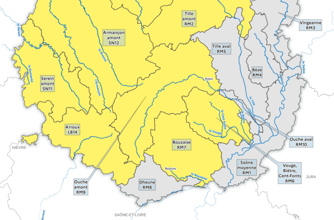 Arrêté sècheresse - Département de la Côte-d'Or