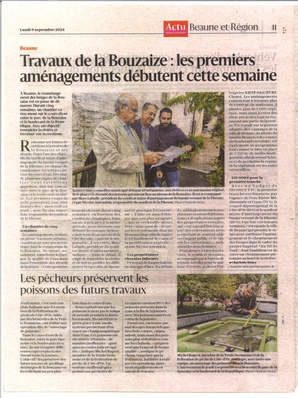 Travaux de la Bousaize